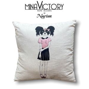 Nourison’s Mina Victory Trendy Dog Pillow